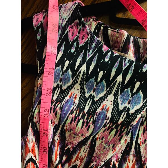 Signature Darby Women's Sleeveless Multi-Color Dress Size 4 Vibrant Print - Picture 7 of 8